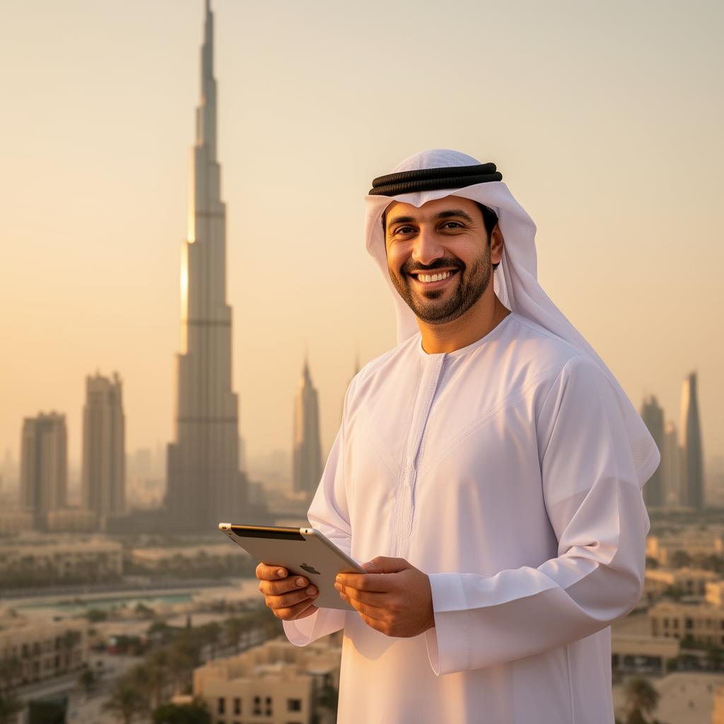 Multi-generational family at home in the UAE